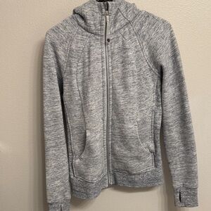 Lululemon full zip scuba, heather grey